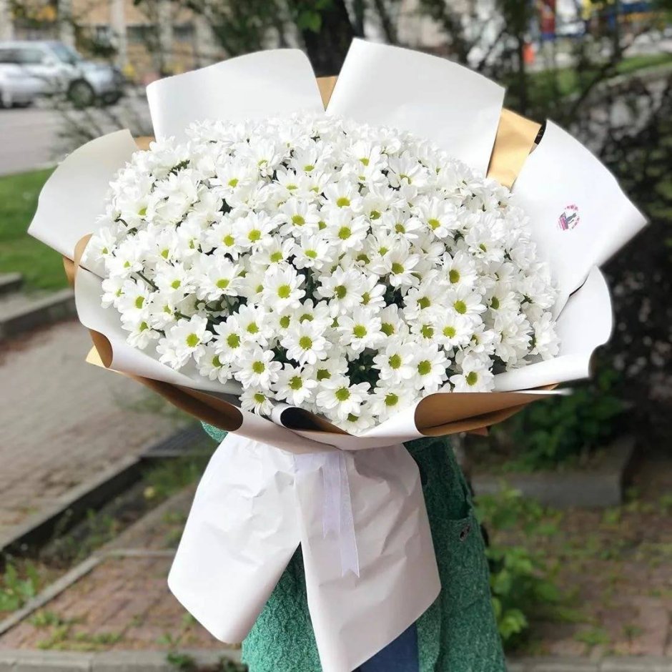 Букет из ромашек на свадьбу