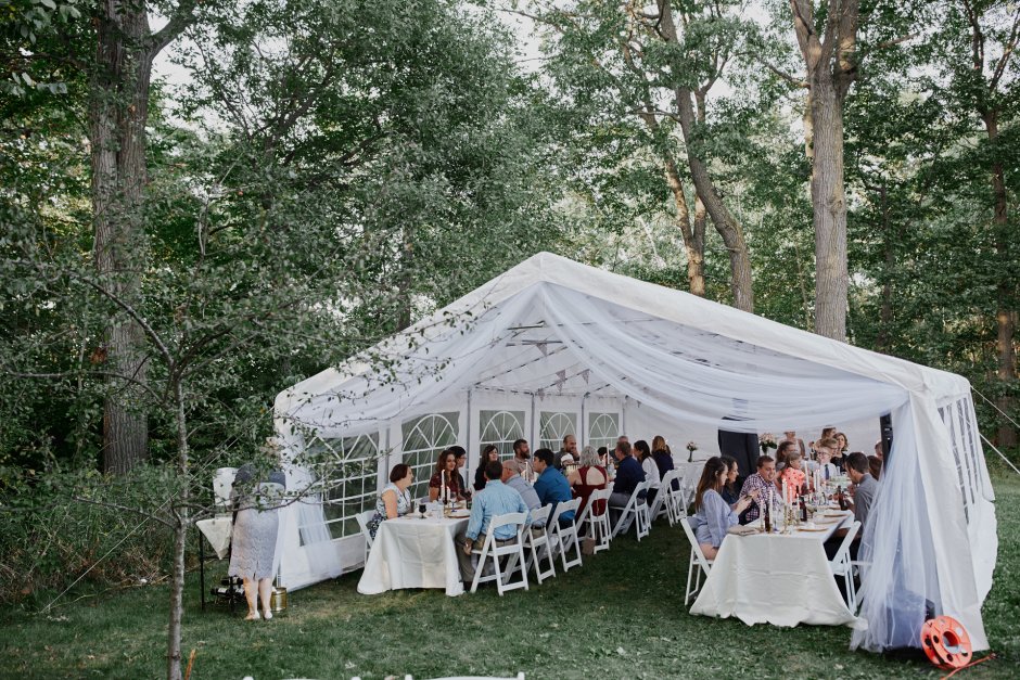 Свадьба на природе в шатре