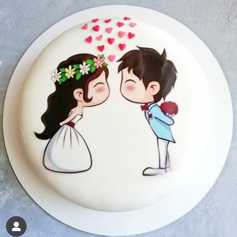 Торт на годовщину свадьбы 20 лет