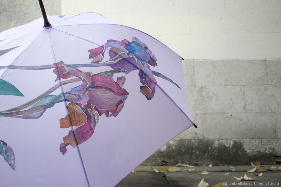 Зонт с ирисами