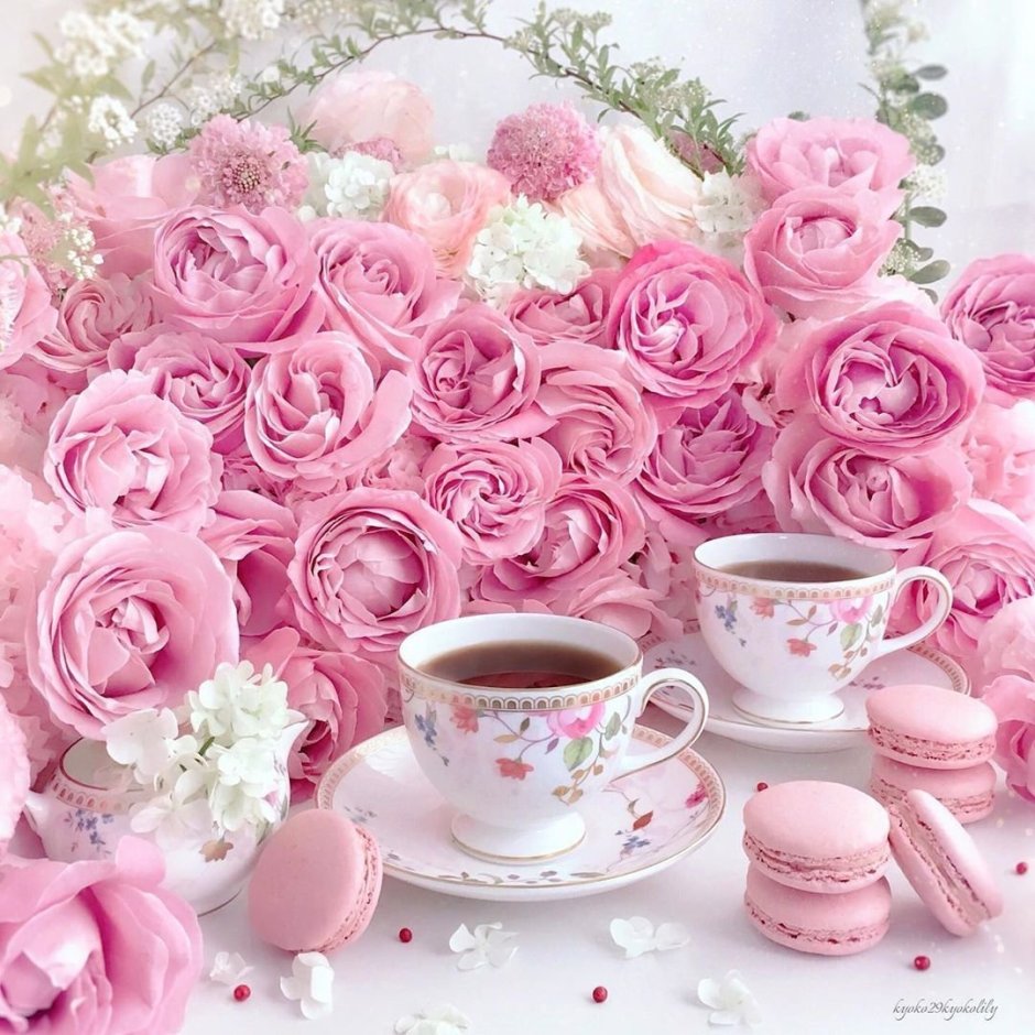 Доброе утро в розовых тонах