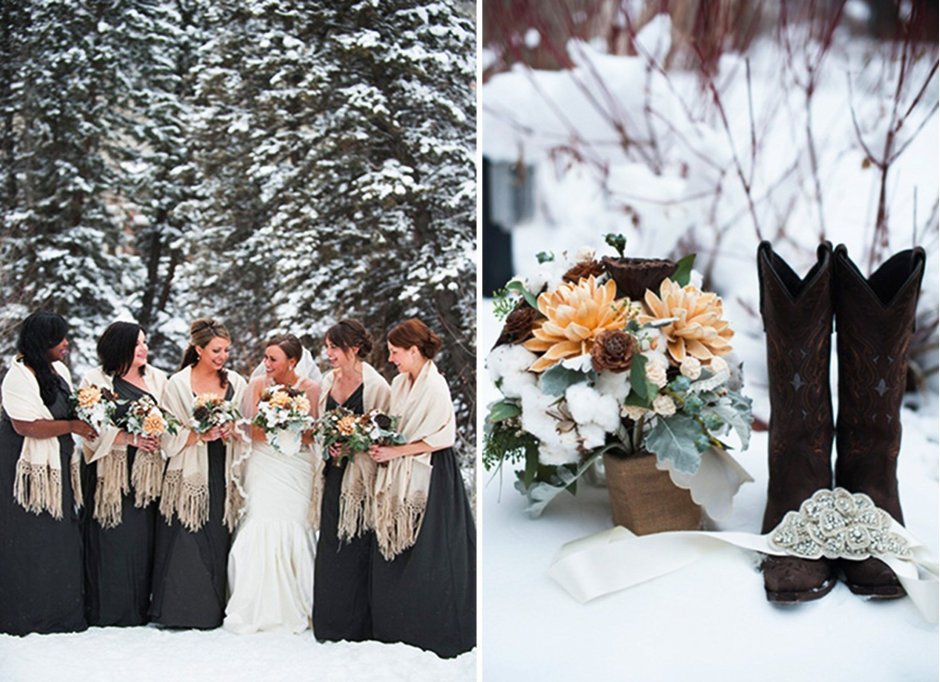 Стиль свадьбы зимний лес декор