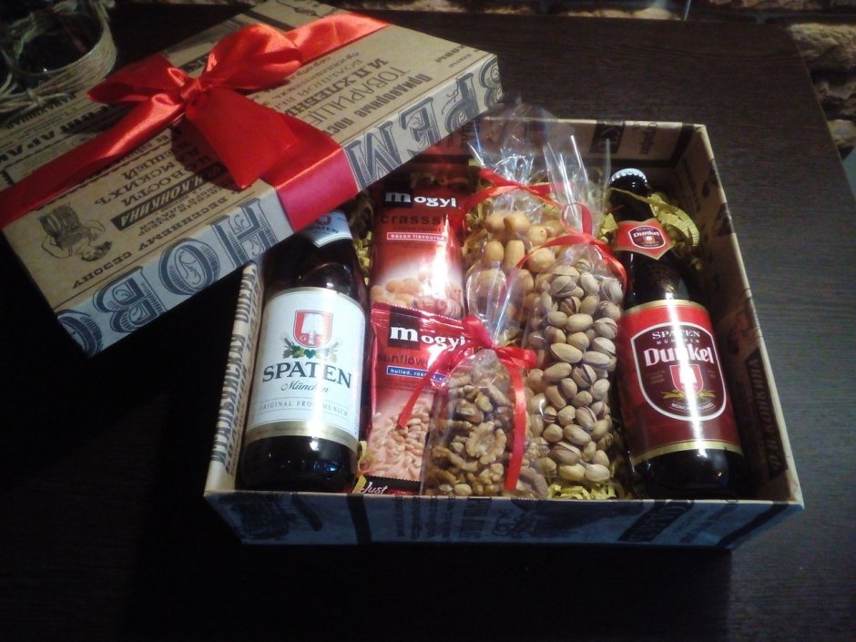 Подарочная коробка с пивом