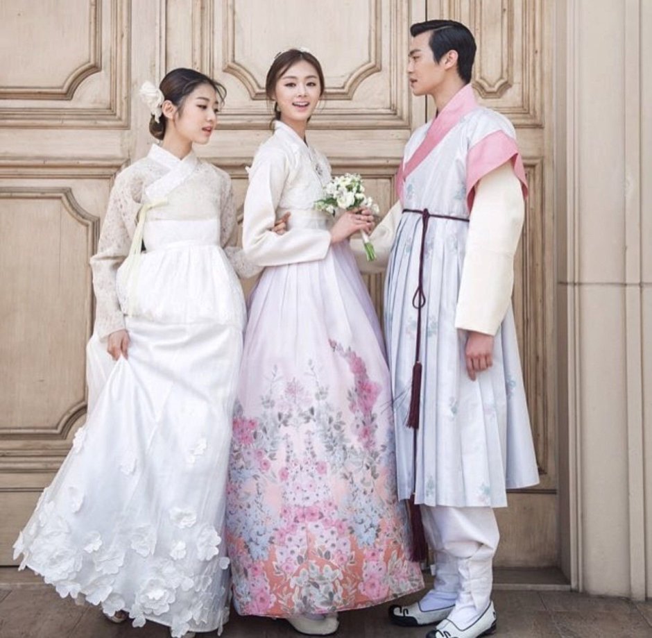 Южная Корея свадебный ханбок
