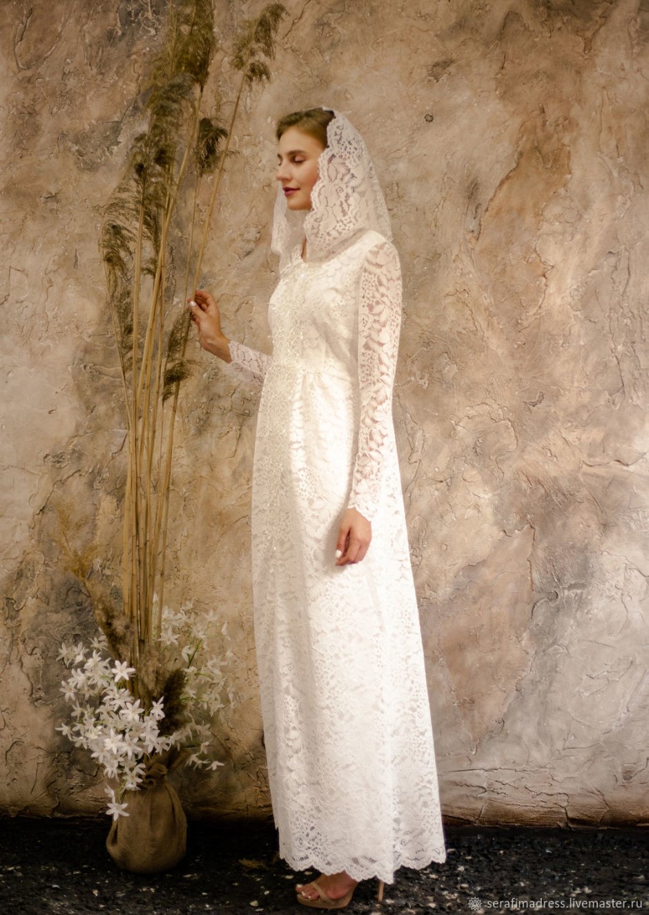 Белое платье для венчания
