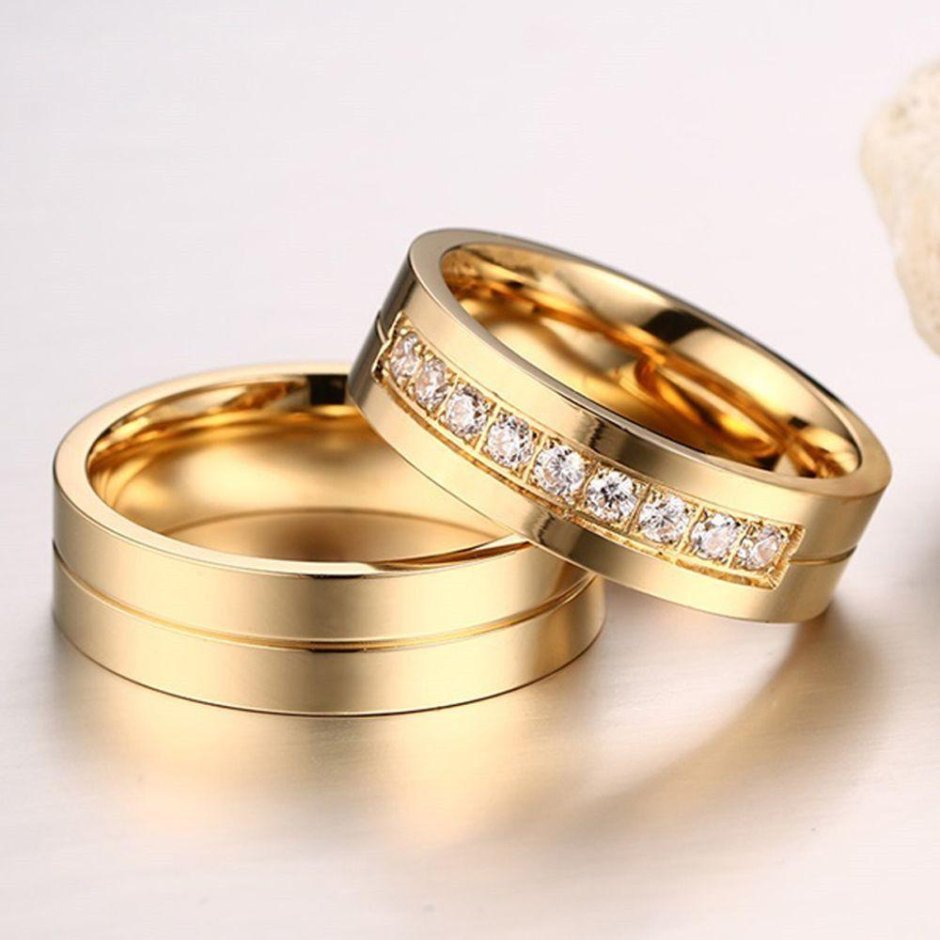 Свадебные кольца золотые