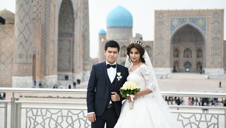 Жених и невеста Узбекистан
