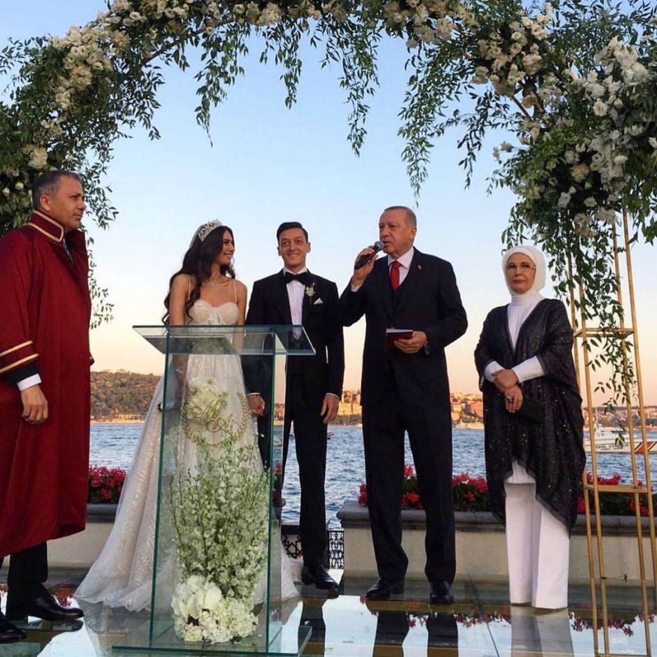 Озил Месут и Эрдоган свадьба