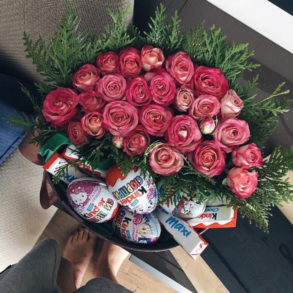 Цветы подарок для девушки