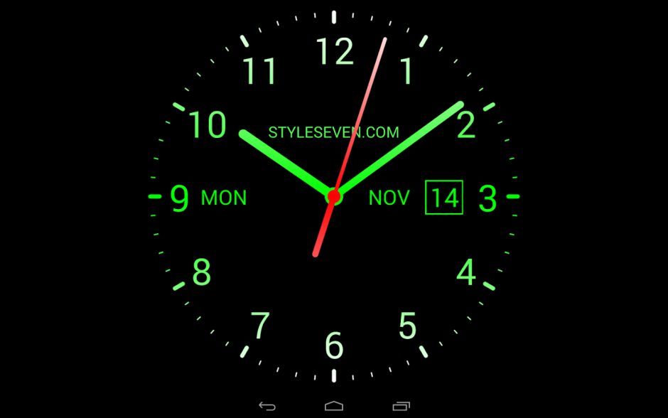 Аналоговые часы для андроид