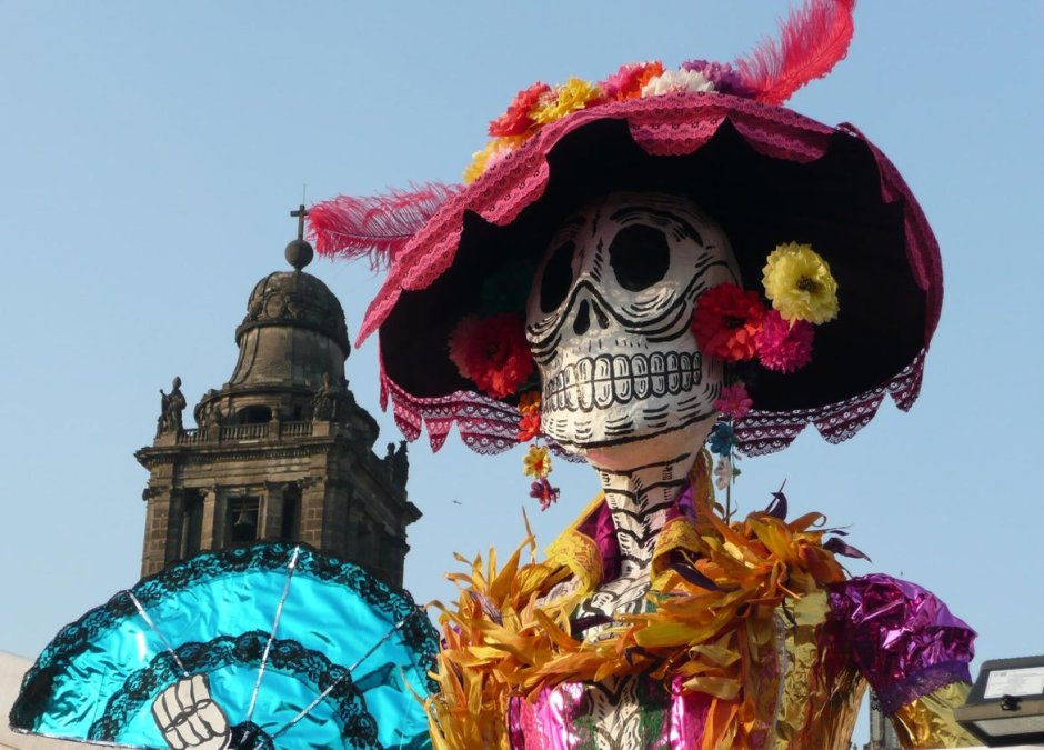 Мексиканская шляпа день мертвых