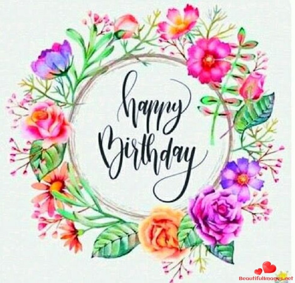 Happy Birthday Cards for women цветы