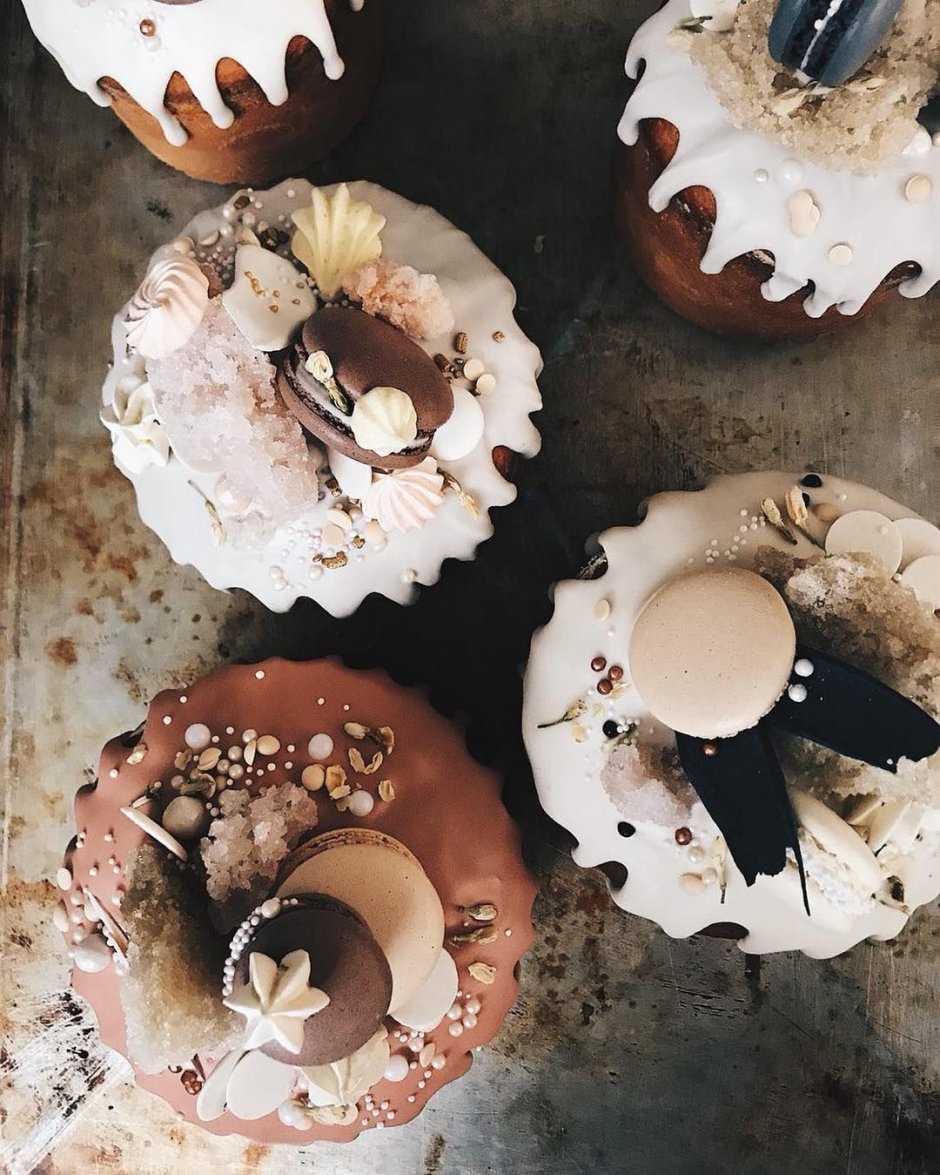 Easter Cake with Mushrooms