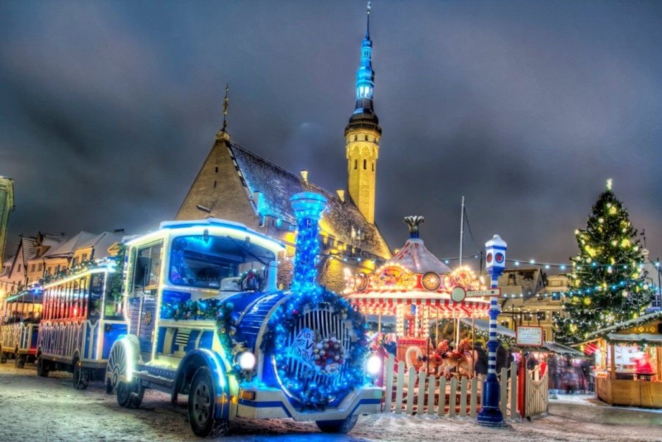 Эстония новогодний Таллин