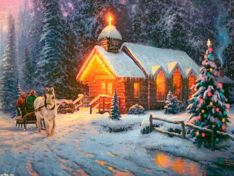 Thomas Kinkade Церковь