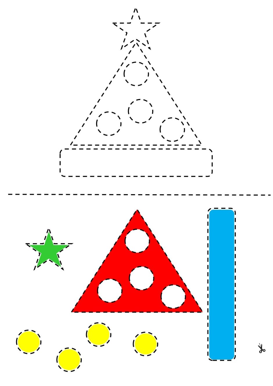 Рисунки из треугольников для детей садик