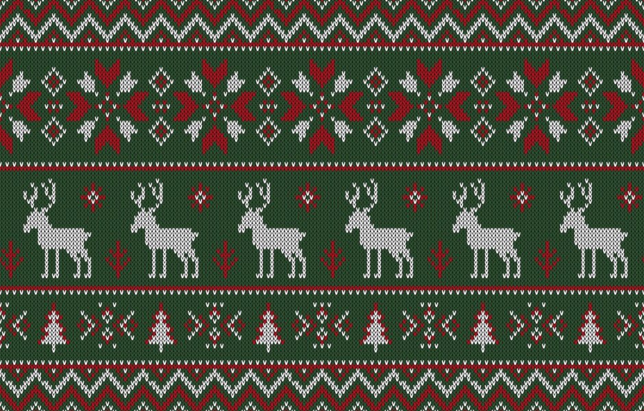 Новогодний орнамент на свитер