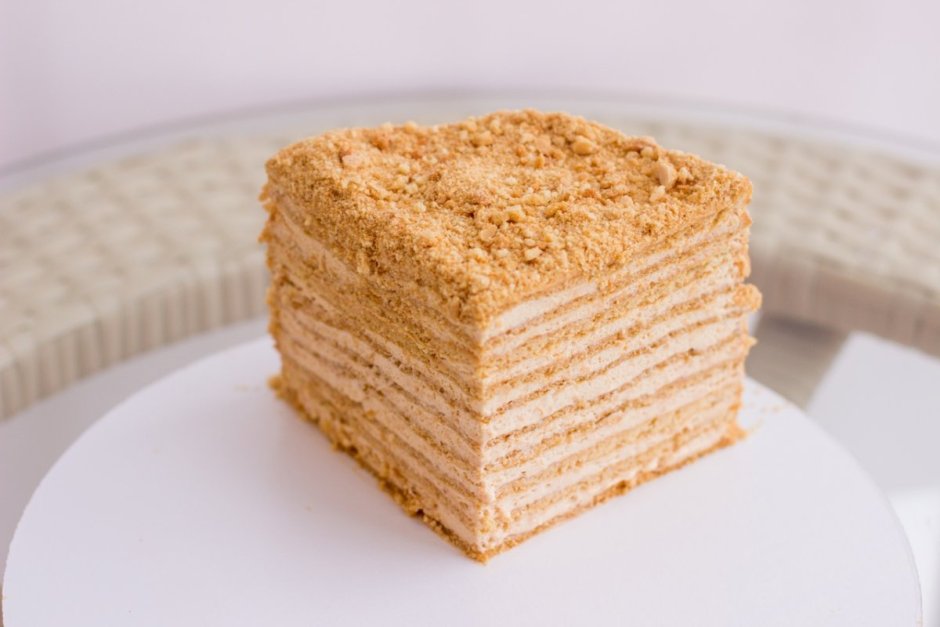 Кондитерская ваниль торт медово сметанный