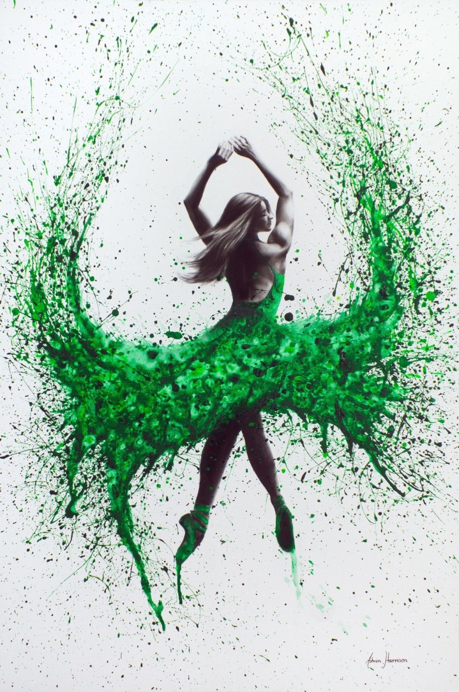 Балерина в зеленом