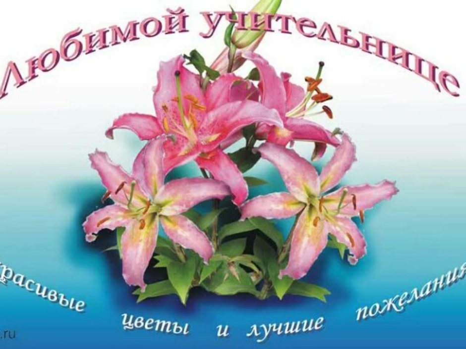 Аткрытка длиа учителиницы