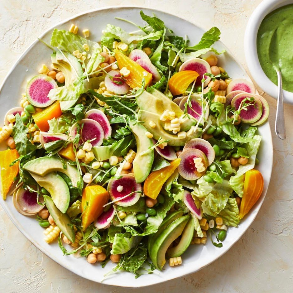Полезный салат из овощей для пищеварения