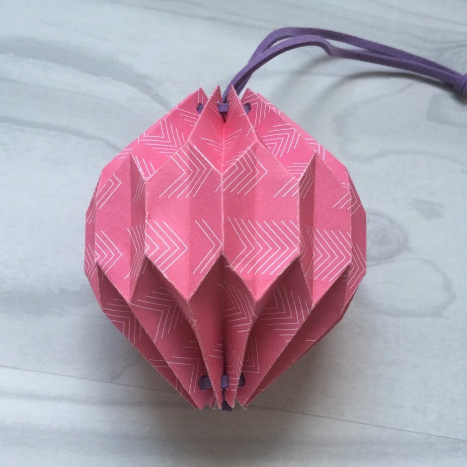 Китайский фонарик оригами