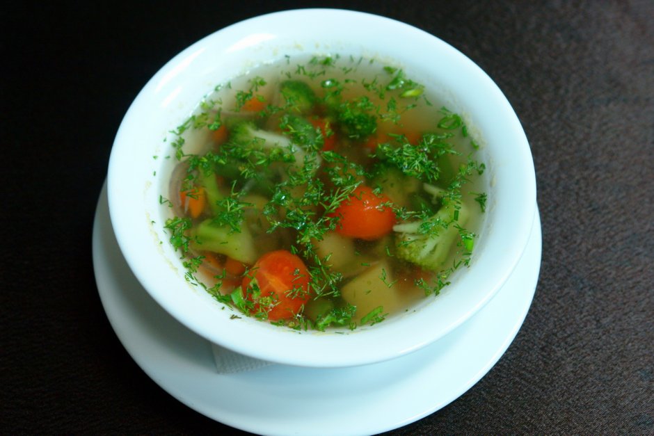 Суп овощной диетический