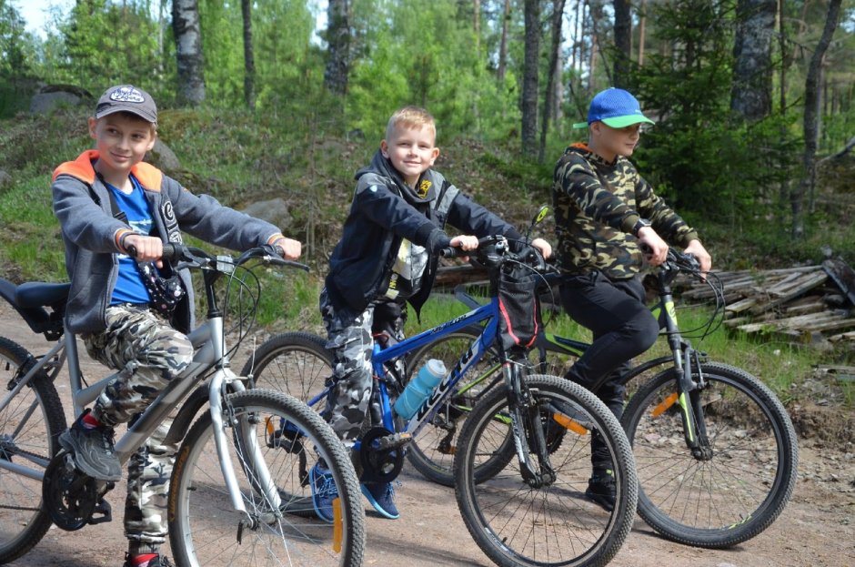 Велогонки в поселке Лесной Барнаул