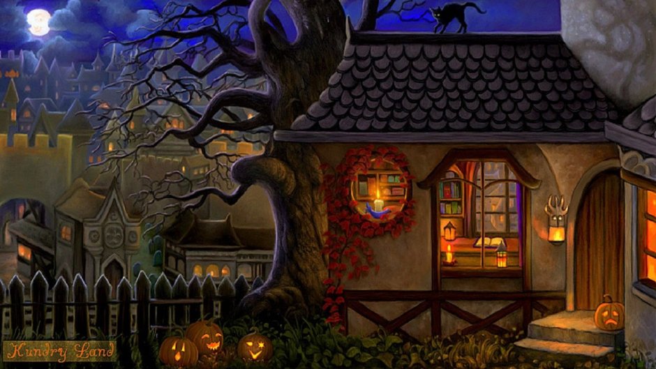 Домик ведьмы Хэллоуин