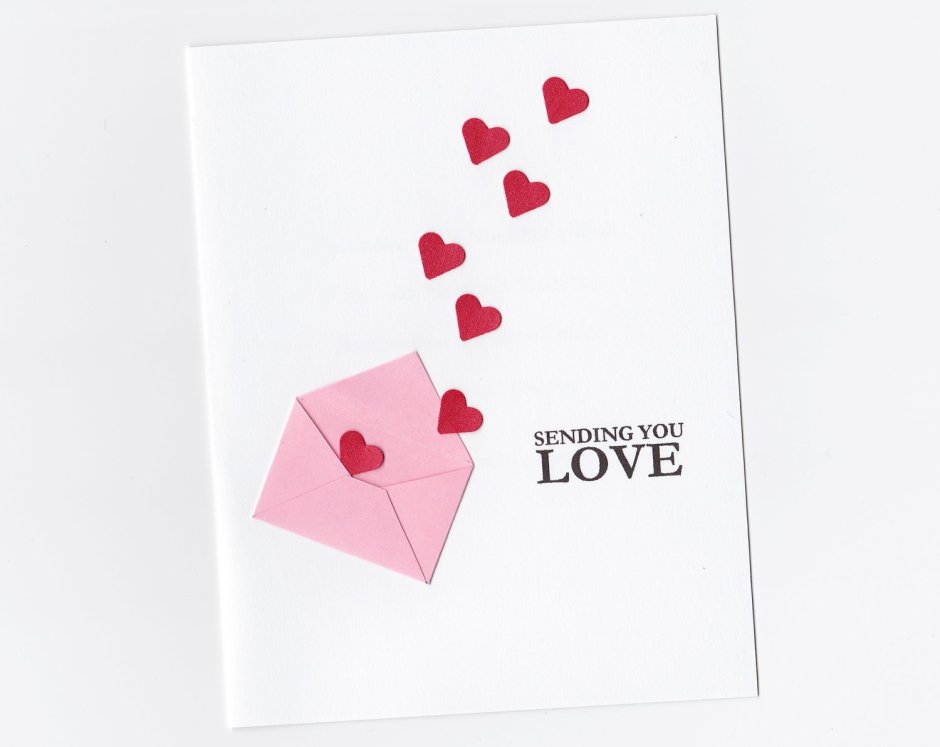 Минималистичные открытки на день Святого Валентина