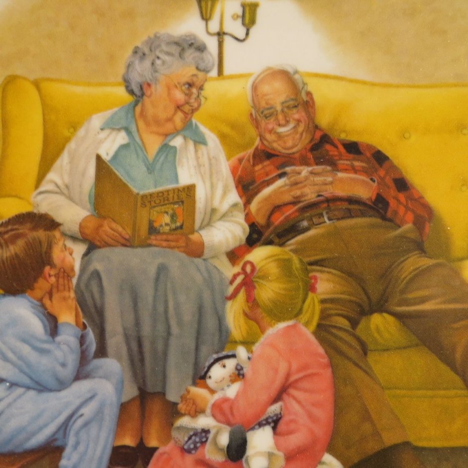 Внуки и дедушки и бабушки картины