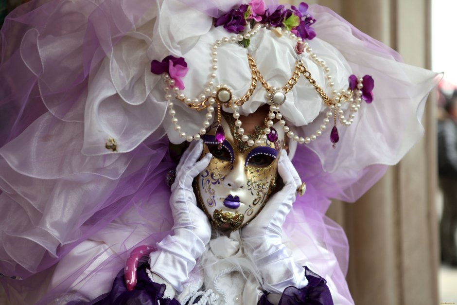 Венецианский карнавал маска Колумбина