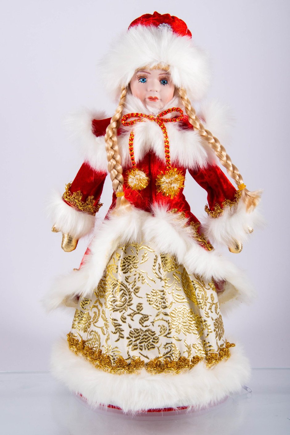 Фигурка интерьерная кукла декоративная Снегурочка
