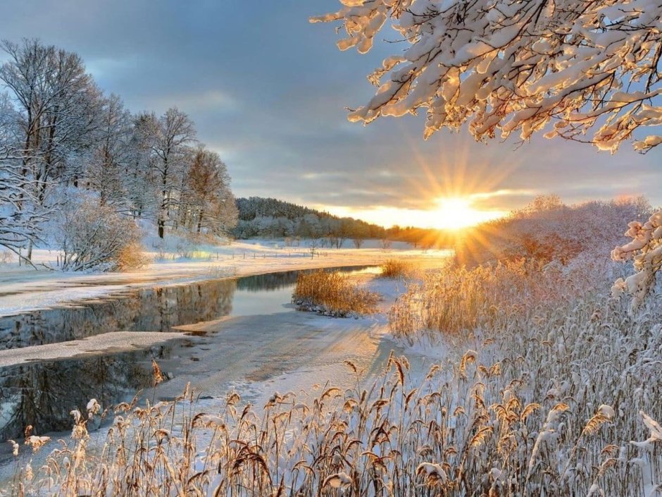 Красивые картинки с раннем утром ранней зимы