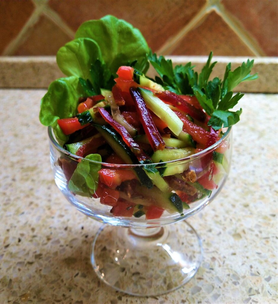 Необычный овощной салат