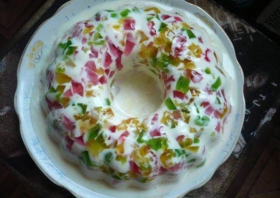 Торт битое стекло ЖЕЛЕЙНЫЙ торт