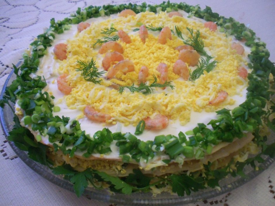 Салат торт Наполеон