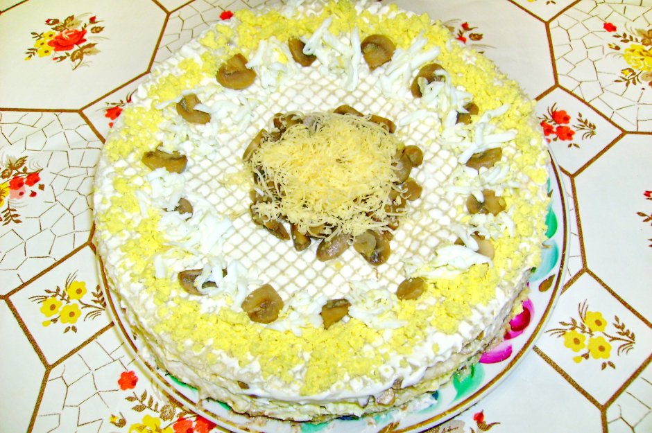 Торт из вафельных коржей украшение