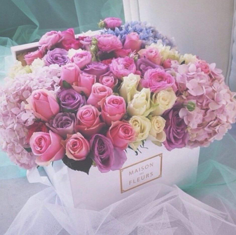 Шикарный букет цветов с днем рождения девушке