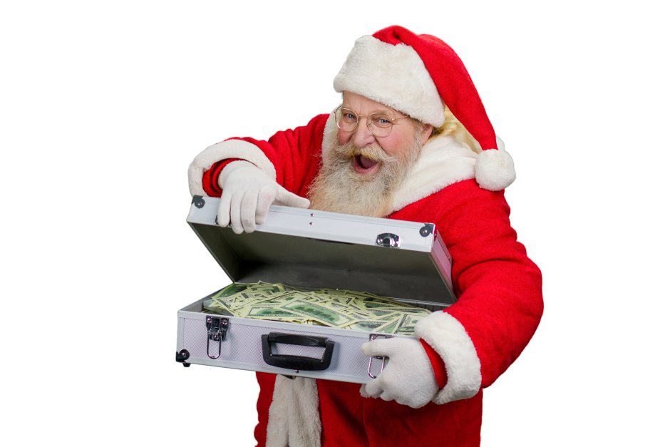 Дед Мороз с деньгами