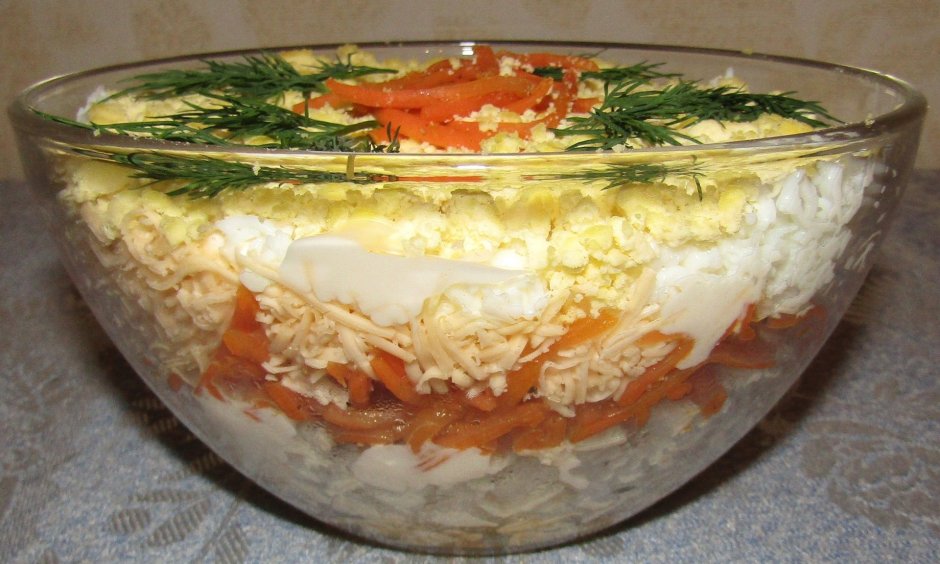 Слоеный салат Бунито