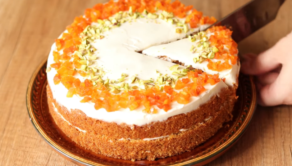 Морковный торт пирог