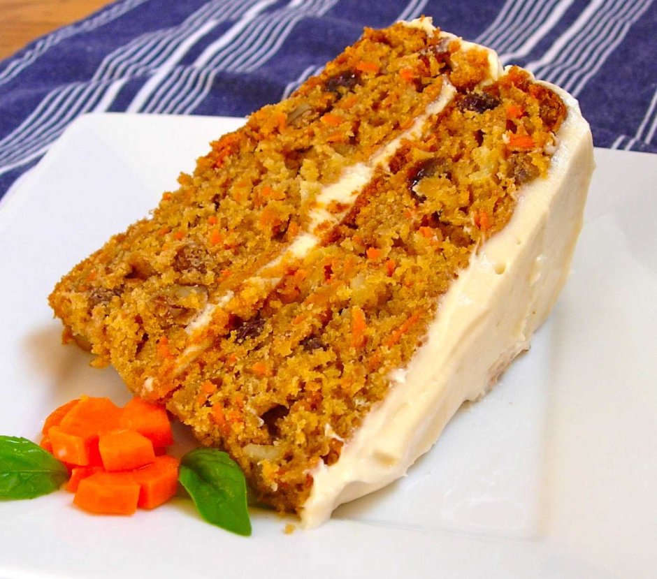Низкокалорийный морковный торт