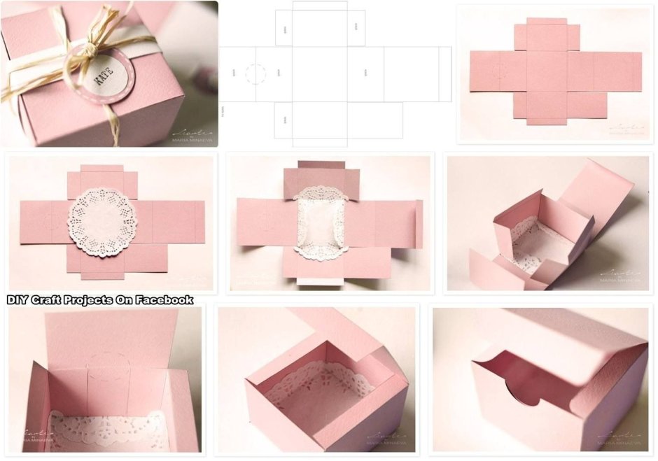DIY коробка из бумаги