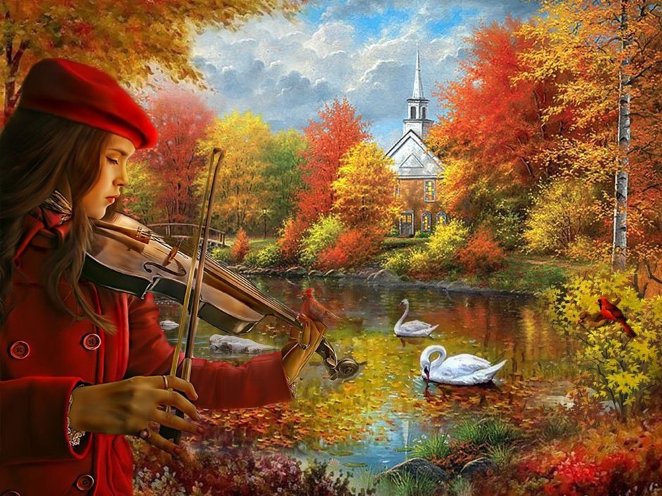 Музыкант осень