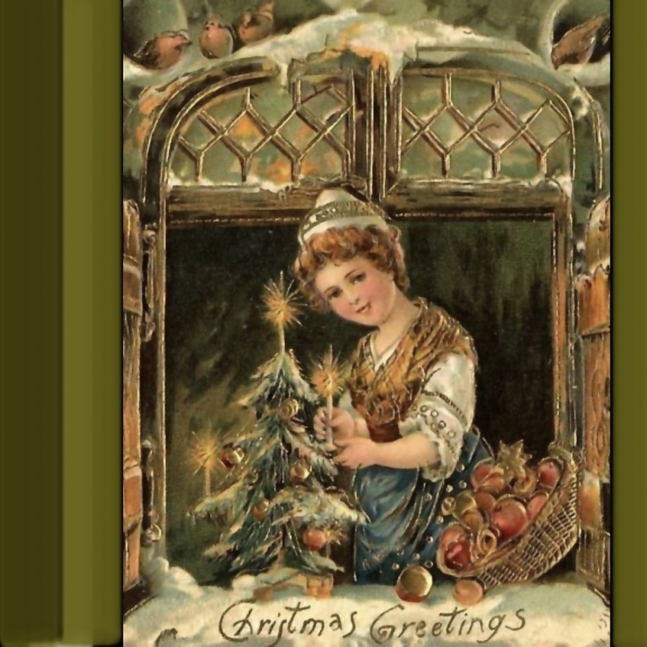 Старинные немецкие открытки с Рождеством