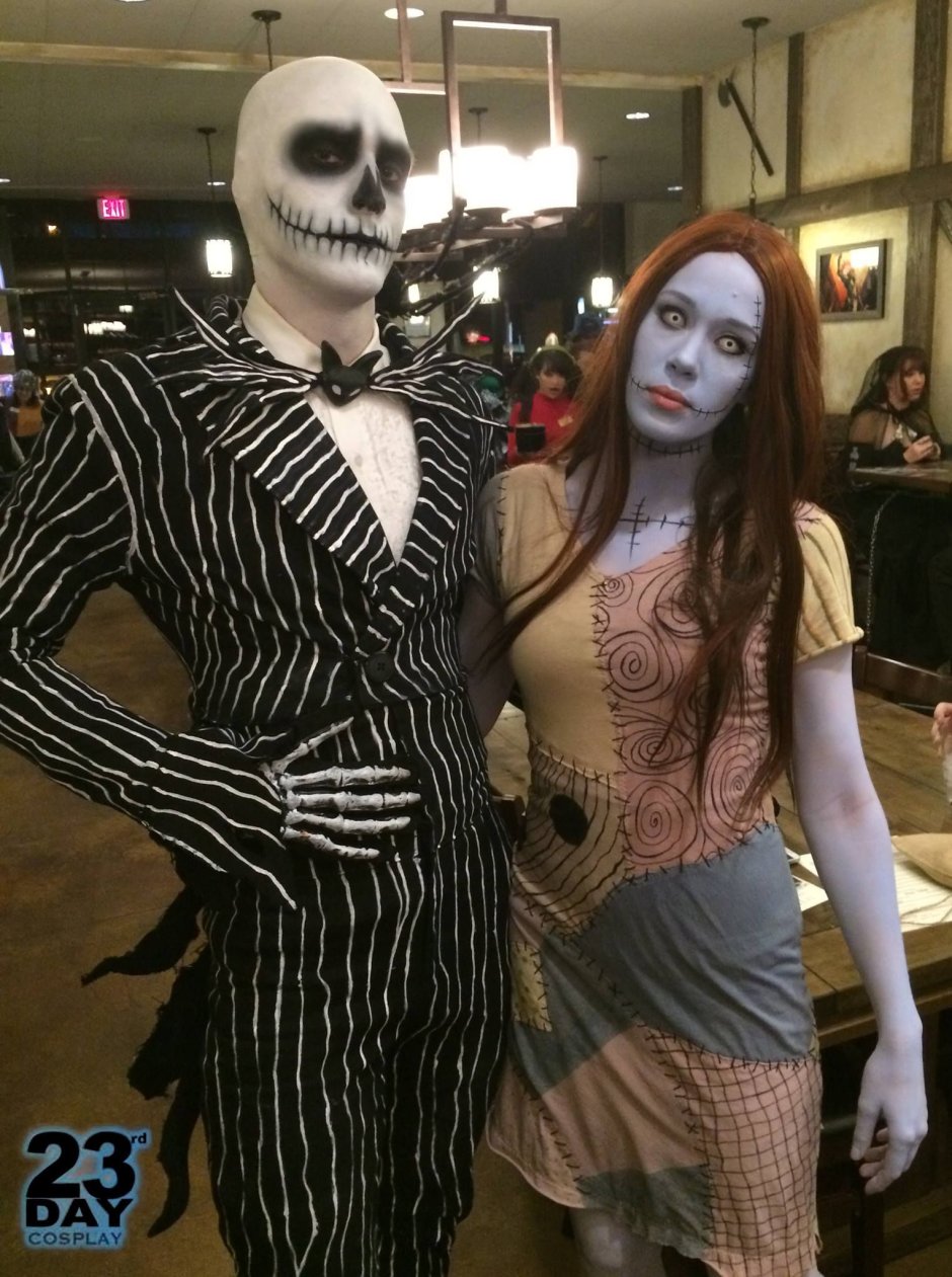 Джек и Салли образ на Хэллоуин