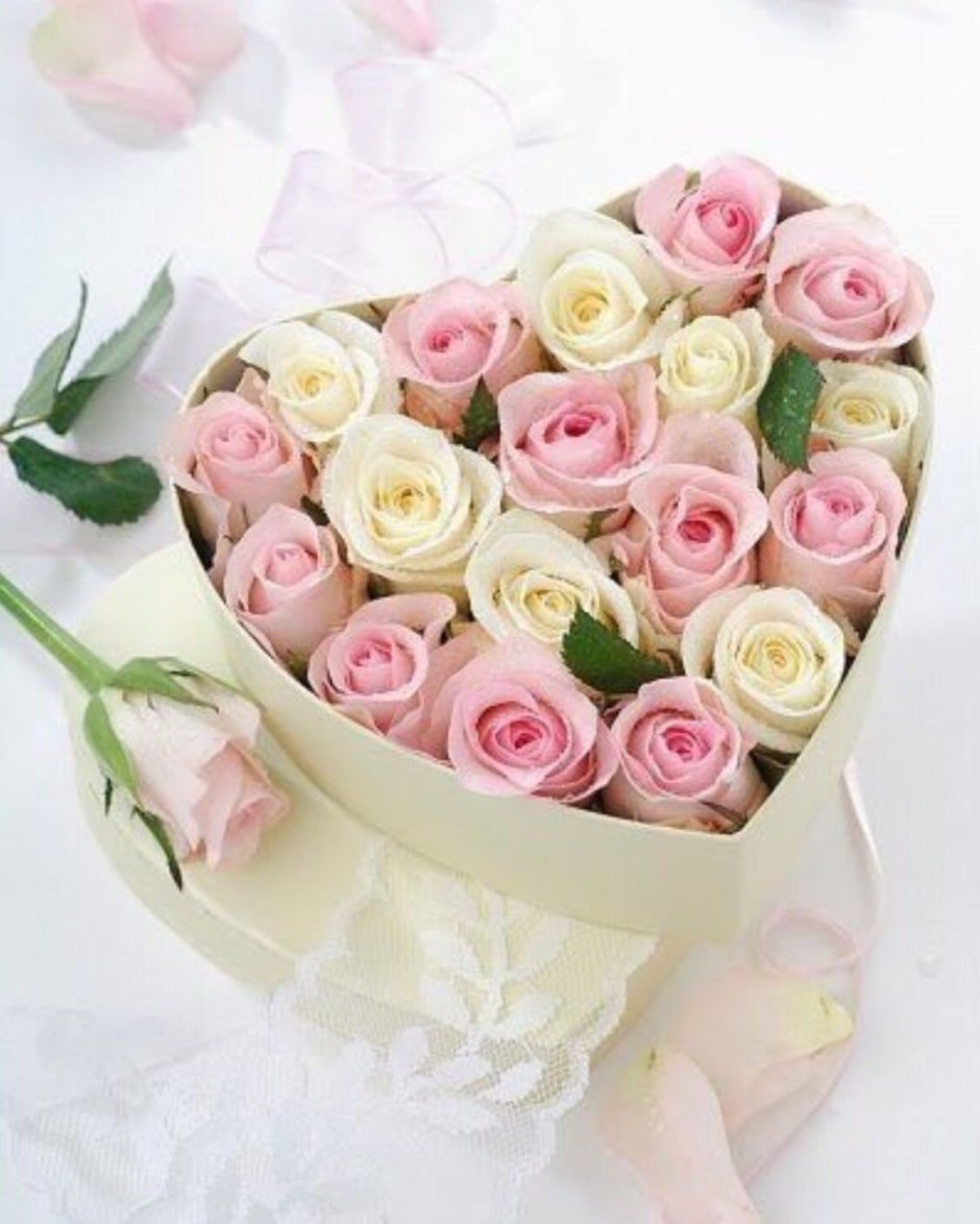 Красивый букет цветов для девушки с днем рождения