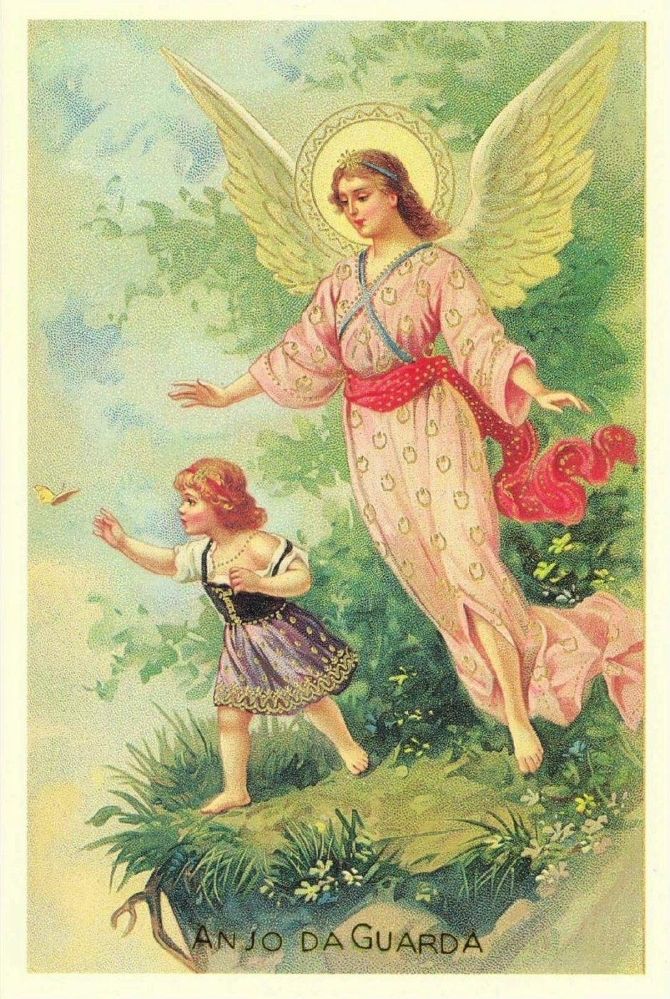 Ангел хранитель открытки старинные