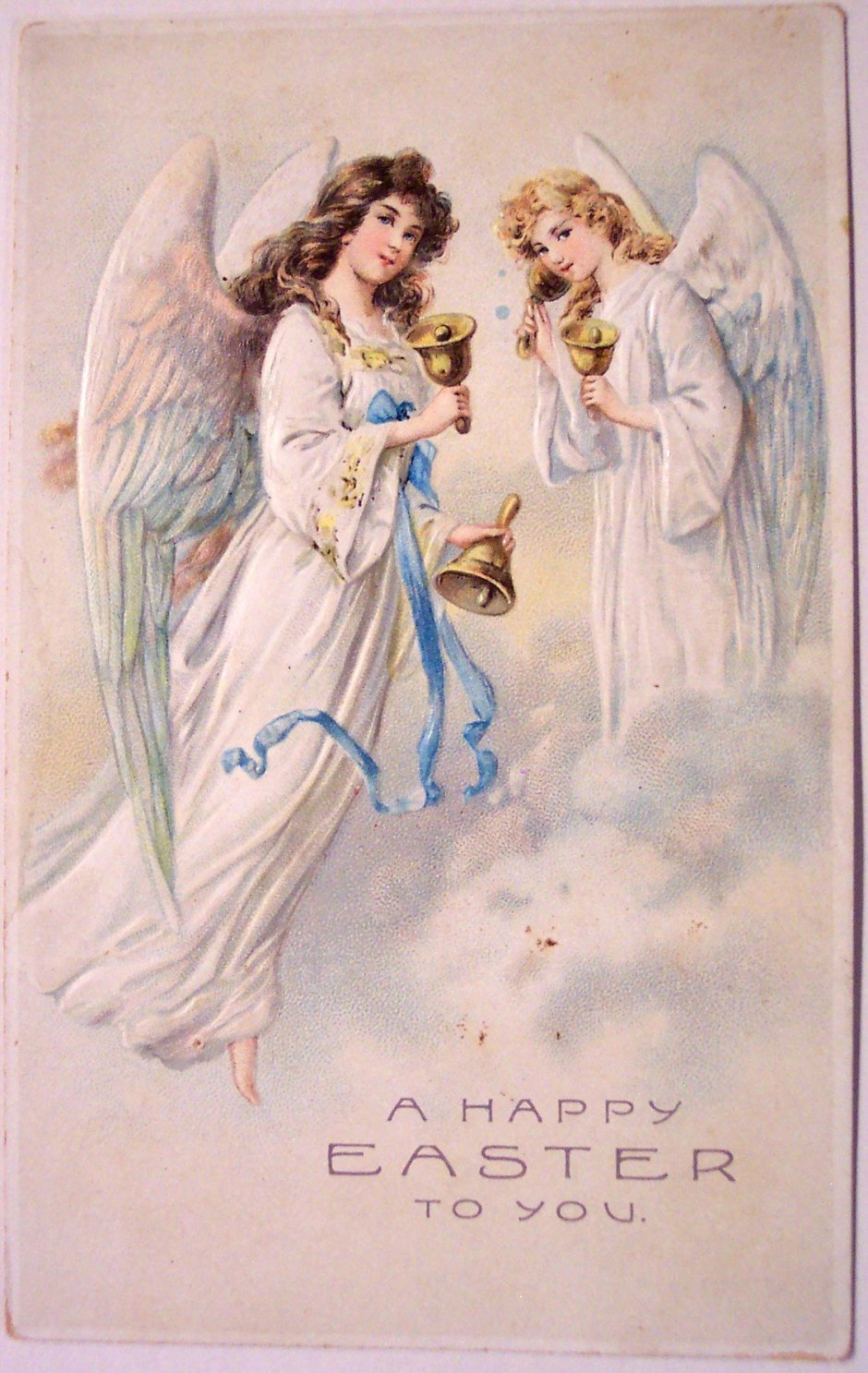 Пасха старинные открытки с ангелом